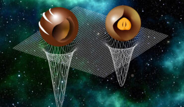 Ecker et al. suggest that light (heavy) stars have stiff (soft) cores and soft (stiff) outer layers. Image credit: Peter Kiefer / Luciano Rezzolla.