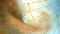 A spiral-shaped dust storm is visible in this image taken by the High Resolution Stereo Camera (HRSC) imager on ESA’s Mars Express spacecraft. This image, taken on May 26, 2019, depicts the formation of a spiral shape whose main arm is approximately 2,000 km in length. A granular pattern of dust cells is visible in the storm, formed by a process called closed-cell convection. This type of convection is also responsible for some cloud patterns on Earth. Image credit: ESA / DLR / FU Berlin.