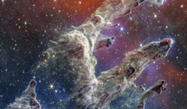 This Webb image shows the Pillars of Creation, a small star-forming region some 6,500 light-years away in the constellation of Serpens. Image credit: NASA / ESA / CSA / STScI / J. DePasquale, STScI / A. Pagan, STScI / A. M. Koekemoer, STScI.