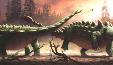 Zuul crurivastator in battle. Image credit: Henry Sharpe.