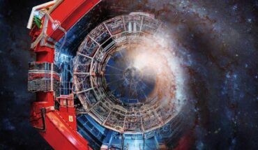 An artist’s impression of the ALICE study of Milky Way’s transparency to antimatter. Image credit: ORIGINS Cluster, Technical University Munich.