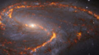 This image shows Messier 66, an intermediate spiral galaxy located 31 million light-years away in the constellation of Leo. Image credit: ESO / PHANGS.