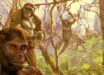 Drummond-Clarke et al. show that trees were an essential component of the hominin adaptive niche, with bipedalism evolving in an arboreal context, likely driven by foraging strategy. Illustration by Arturo Asensio, via Quo.es.