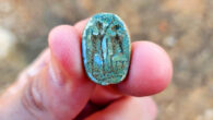 The 3,000-year-old scarab seal found in Azor, Israel. Image credit: Israel Antiquity Authority.