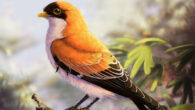 An artist’s impression of an enantiornithine bird. Image credit: Tiny Longwing / CC BY-SA 4.0.
