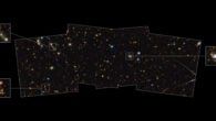 This PEARLS image shows early galaxies in the North Ecliptic Pole; callouts are used to highlight three specific galaxies. Image credit: NASA / ESA / CSA / A. Pagan, STScI / R. Jansen, ASU.