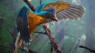 Life reconstruction of Confuciusornis shifan. Image credit: Paleontological Museum of Liaoning.