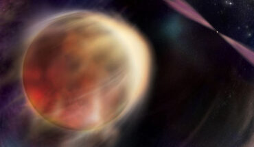 An orbiting star begins to eclipse its partner, a rapidly rotating, superdense stellar remnant called a pulsar, in this illustration. Image credit: NASA / Sonoma State University / Aurore Simonnet.