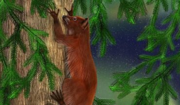 Life reconstruction of Ignacius dawsonae. Image credit: Kristen Miller, Biodiversity Institute, University of Kansas.