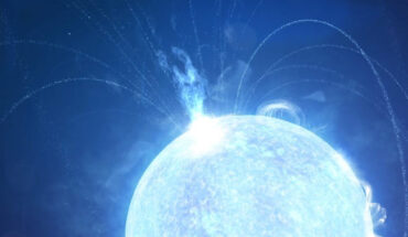 An artist’s impression of a magnetar eruption. Image credit: NASA’s Goddard Space Flight Center.