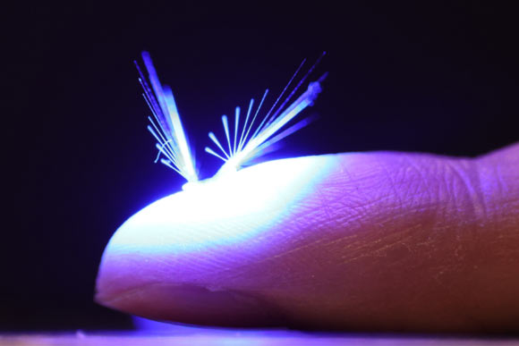 The dandelion-inspired, wind-dispersed robot. Image credit: Jianfeng Yang / Tampere University.