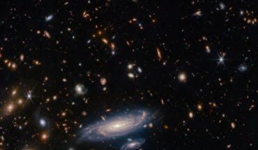 This Webb image shows LEDA 2046648, a spiral galaxy one billion light-years away in the constellation of Hercules. Image credit: NASA / ESA / CSA / Webb / A. Martel.
