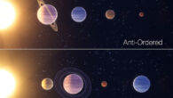 An artist’s impression of the four classes of planetary system architecture. Image credit: Tobias Stierli / NCCR PlanetS.