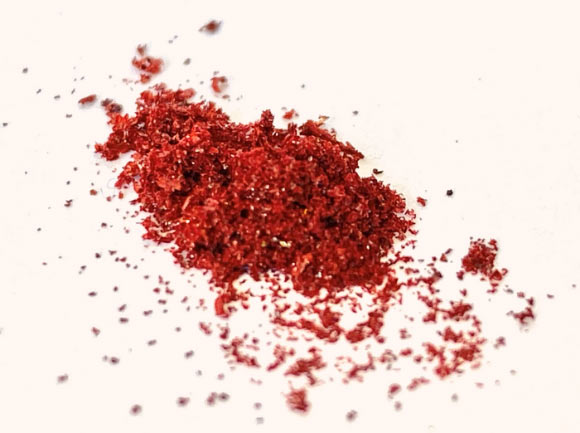 A compound derived from beta-carotene was one of the building blocks in a fully degradable, biobased polymer. Image credit: Helen Tran.