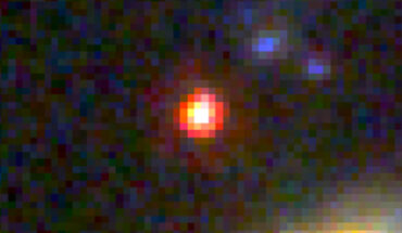 This candidate massive galaxy could contain as many stars as our present-day Milky Way. Image credit: NASA / ESA / CSA / I. Labbe, Swinburne University of Technology / G. Brammer, Niels Bohr Institute’s Cosmic Dawn Center, University of Copenhagen.