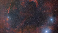RCW 86, the tattered shell of SN 185, was captured by the Dark Energy Camera, which is mounted on the National Science Foundation’s (NSF) Víctor M. Blanco 4-m telescope at Cerro Tololo Inter-American Observatory in Chile, a Program of NSF’s NOIRLab. Image credit: CTIO / NOIRLab / DOE / NSF / AURA / T.A. Rector, University of Alaska Anchorage & NSF’s NOIRLab / J. Miller, Gemini Observatory & NSF’s NOIRLab / M. Zamani & D. de Martin, NSF’s NOIRLab.