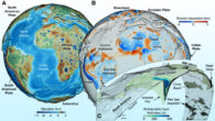 How has sediment transfer and accumulation from lands to oceans affected Earth’s geomorphology? Salles et al. present results from a high-resolution model of surface physiography, validated by independent observations from the geological record, which simulates landscape evolution caused by erosion and deposition over the past 100 million years. Image credit: Salles et al., doi: 10.1126/science.add2541.
