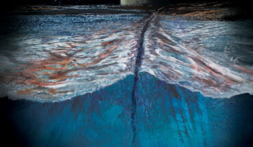 An artist’s impression of the surface of Jupiter’s icy moon Europa. Image credit: NASA / JPL-Caltech / SwRI.
