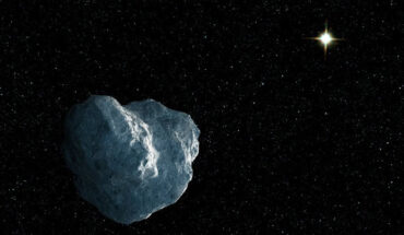 An artist’s concept of a Neptunian Trojan asteroid. Image credit: NASA / ESA / G. Bacon, STScI / C. Fuentes, Harvard-Smithsonian Center for Astrophysics.