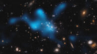 This image shows the Spiderweb protocluster, seen at a time when the Universe was only 3 billion years old. Image credit: ESO / Di Mascolo et al. / NASA / ESA / Hubble / H. Ford.