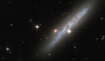 This Hubble image shows UGC 2890, a small spiral galaxy some 30 million light-years away in the constellation of Camelopardalis. Image credit: NASA / ESA / Hubble / C. Kilpatrick.