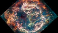 This new image from Webb’s Mid-Infrared Instrument (MIRI) shows Cassiopeia A, a supernova remnant located about 11,000 light-years from Earth in the constellation Cassiopeia. Image credit: NASA / ESA / CSA / D.D. Milisavljevic, Purdue University / T. Temim, Princeton University / I. De Looze, Ghent University / J. DePasquale, STScI.