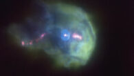 This image, captured by the Multi Unit Spectroscopic Explorer (MUSE) instrument on ESO’s Very Large Telescope (VLT), shows the young stellar object 244-440 in the Orion Nebula. Image credit: Kirwan et al. / ESO.