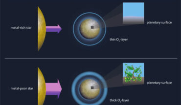 Shapiro et al. show that the development of complex life on planets in the habitable zone can be sustained from a few percent of oxygen upward, being robust for a large range of stellar characteristics and against major extraterrestrial cataclysms. Image credit: MPS / Hormesdesign.de.