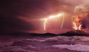 An artist’s impression of the early Earth. Image credit: NASA.