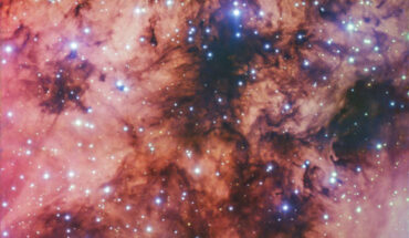 This image, taken with the FORS2 instrument on ESO’s Very Large Telescope, shows the emission nebula Gum 10. Image credit: ESO.