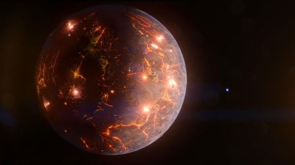 An artist’s impression of the exo-Earth LP 791-18d. Image credit: NASA’s Goddard Space Flight Center / Chris Smith, KRBwyle.