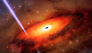 GRB 191019A came from the collision of stars or stellar remnants in the jam-packed environment surrounding a supermassive black hole at the core of an ancient galaxy. Image credit: International Gemini Observatory / NOIRLab / NSF / AURA / M. Garlick / M. Zamani.