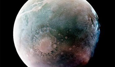 This image of Mars was taken with the Imaging Ultraviolet Spectrograph (IUVS) instrument onboard NASA’s MAVEN spacecraft in July 2022. Image credit: NASA / LASP / CU Boulder.