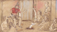Recreation drawing of ‘The Ivory Lady.’ Image credit: Miriam Luciañez Triviño.