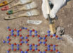 The structure of boron monoxide was a longstanding problem, dating back to 1940. Solving it required developing new NMR methods as well as applying x-ray diffraction (XRD), thermogravimetric analysis (TGA), differential scanning calorimetry (DSC), x-ray photo electron spectroscopy (XPS), and transmission electron microscopy (TEM). Image credit: U.S. Department of Energy Ames National Laboratory.
