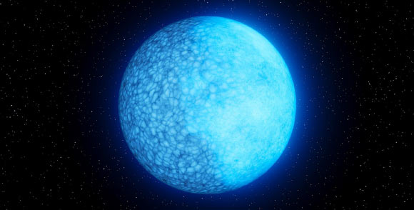 An artist’s impression of the two-faced white dwarf ZTF J203349.8+322901.1. Image credit: K. Miller, Caltech / IPAC.