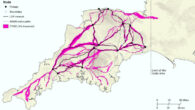 The network of Roman roads in South West Britain. Image credit: Parcero-Oubina et al., doi: 10.5334/jcaa.109.