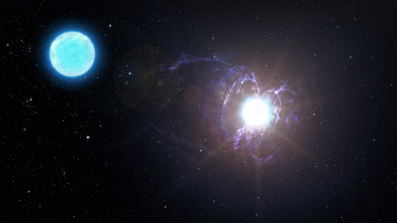 In a few million years,  HD 45166 will explode as a very bright, but not particularly energetic, supernova. During this explosion, its core will contract, trapping and concentrating the star’s already daunting magnetic field lines. The result will be a neutron star with a magnetic field far greater than its progenitor. Image credit: NOIRLab / AURA / NSF / P. Marenfeld / M. Zamani.