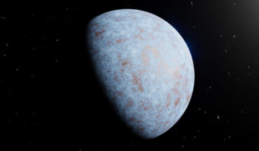 Heavy elements dominate the mass of the Neptune-sized exoplanet TOI-1853b. Image credit: Luca Naponiello.