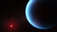 An artist’s impression of the K2-18 planetary system. Image credit: NASA / ESA / CSA / J. Olmsted, STScI / N. Madhusudhan, University of Cambridge.