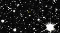 This image of the main-belt asteroid Dinkinesh was captured by NASA’s Lucy spacecraft on September 5, 2023. The brightest star in this field of view is HD 34258, a 7.6 magnitude star in the constellation of Auriga that is too dim to be seen by the naked eye from Earth. At this distance, Dinkinesh is only 19 magnitude, about 150,000 times fainter than that star. Image credit: NASA’s Goddard Space Flight Center / SwRI / Johns Hopkins APL.