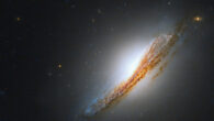 This Hubble image shows NGC 612, a lenticular galaxy some 388 million light-years in the constellation of Sculptor. Image credit: NASA / ESA / Hubble / A. Barth, University of California, Irvine / B. Boizelle, Brigham Young University / Gladys Kober, NASA & Catholic University of America.