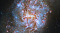 This Hubble image shows the barred spiral galaxy NGC 1087. Image credit: NASA / ESA / Hubble / R. Chandar, University of Toledo / J. Lee, Space Telescope Science Institute / Gladys Kober, NASA & Catholic University of America.