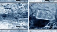 A sample of the newly-documented complex ancient Roman forts. Image credit: CORONA imagery / U.S. Geological Survey.