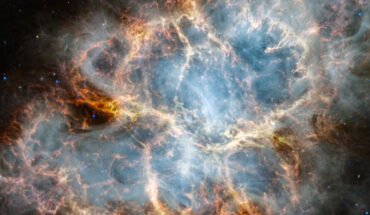 This composite image, taken by Webb’s NIRCam and MIRI instruments, shows the famous Crab Nebula. Image credit: NASA / ESA / CSA / Webb / STScI / Tea Temim, Princeton University.