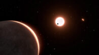An artist’s concept of the exoplanet LTT 1445Ac. Image credit: NASA / ESA / Leah Hustak, STScI.