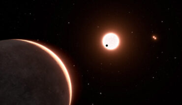 An artist’s concept of the exoplanet LTT 1445Ac. Image credit: NASA / ESA / Leah Hustak, STScI.