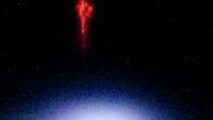 Equipped with a specialized event-based camera, ESA astronaut Andreas Mogensen managed to capture this picture of a red sprite in October 2023. Image credit: ESA / DTU / A. Mogensen.