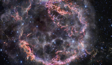 This high-definition image from Webb’s NIRCam instrument unveils intricate details of the supernova remnant Cassiopeia A; it shows the expanding shell of material slamming into the gas shed by the star before it exploded. Image credit: NASA / ESA / CSA / STScI / D. Milisavljevic, Purdue University / T. Temim, Princeton University / I. De Looze, University of Gent.