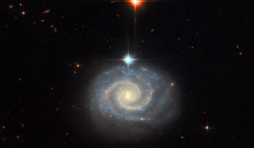 This Hubble image shows MCG-01-24-014, an active spiral galaxy some 275 million light-years away in the constellation of Hydra. Image credit: NASA / ESA / Hubble / C. Kilpatrick